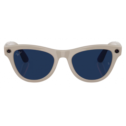 Умные очки Ray-Ban Meta* Skyler Gen 2 Shiny Chalky Grey, Фотохромные линзы Clear to Sapphire Transitions (RW4014)